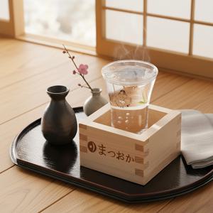 일본 히노키 사케잔/마스잔 1인조 (일본술잔/정종잔)