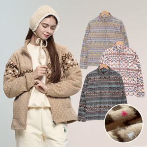 안나 여성 겨울 소프트 기모 플리스 집업 자켓 후리스 등산 아우터W4WJ18