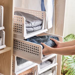 슬라이딩 서랍형 옷트레이 옷장정리함 접이식 적층 옷트레이 옷정리트레이 옷수납함 옷정리함