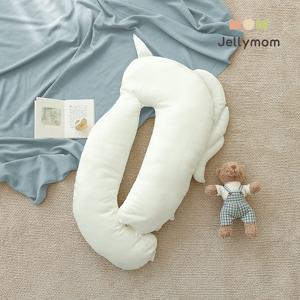 유니콘 옆으로베개_에어메쉬(솜포함) / 아기 짱구베개 출산선물 쿨원단 옆잠베개