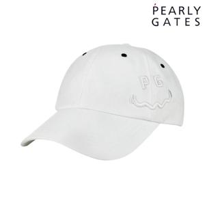 파리게이츠 521D3CP004WH 여성 코듀로이 스마일 볼륨 자수 볼캡