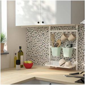 순네르스타 선반 식기건조대 화이트 36.5x15cm (조절식랙 별도구매)