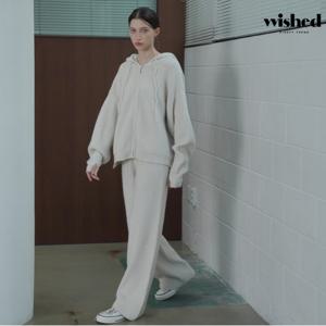 정상가:159,000원ㅣ심플 베이직 후드넥 니트 밴딩 팬츠 셋업 (WIBDOP001)