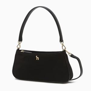 [쇼핑백동봉] 블랙 단색 나일론 미니 숄더겸 크로스백 HIWA5E450BK