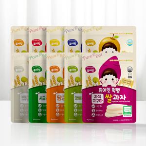 떡뻥 유기농 쌀과자 10가지맛 아이간식 아기과자