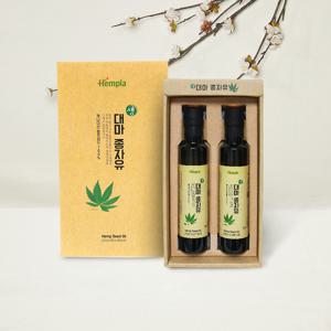 [헴플라] 生 대마종자유250ml 2병 세트 국내 HACCP 공장 냉압착! 청정 캐나다산 100% Hemp Seed Oil