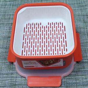 밀폐용기 전자렌지용 채소 찜 채반 대형 2.4L 전자렌지그릇 전자레인지볼 반찬통 반찬그릇