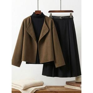 [하프클럽] 브레아 크롭 모직 정장 세트_NC3ST001