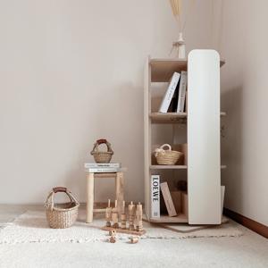 란가구 모던 3단 회전책장