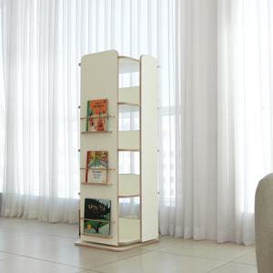 란가구 모던 4단 회전책장-전면형