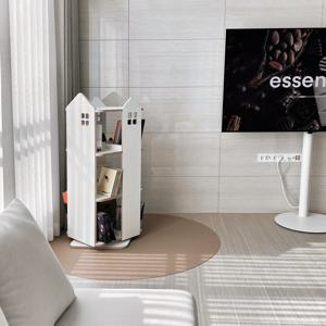 란가구 슬림 3단 회전책장