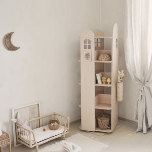 란가구 아치형 4단 회전책장