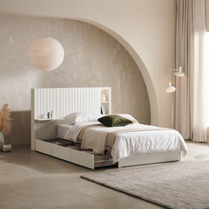 에몬스 루버 온 LED 호텔침대_루버형 휴 유로탑매트 세트 K