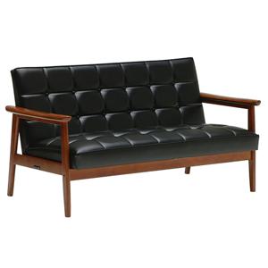 [해외직구]가리모쿠 KARIMOKU60 K체어 2인의자 스탠다드 블랙