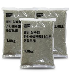 테비 카사바&벤토나이트 고양이모래 5.9kg X 3개