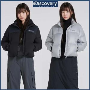 디스커버리 겨울 여성 반슬리 크롭 고프코어 다운 숏패딩 DWDJ8D046 CJDTT