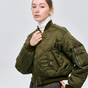 [최초가468,000원]누빔 장식 기모 블루종 Quilted Blouson_Khaki