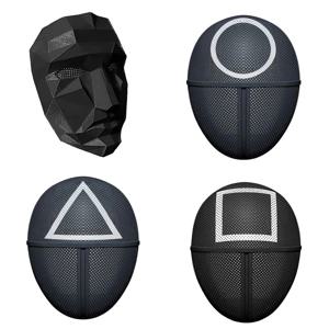 오겜 패러디 가면 관리자 할로윈 코스튬 마스크 파티 게임 소품