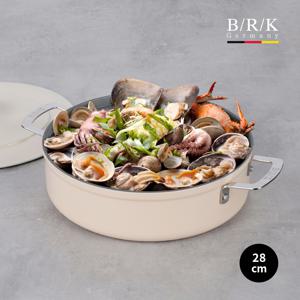 [BRK] 에볼루션 풀 인덕션 전골냄비 28cm (밀크)