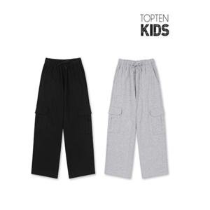 MKE1PT1201 남아 백메쉬 카고 와이드 니트팬츠