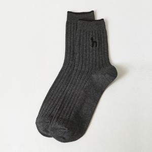 헤지스 [25FW] 남성 티핑포인트 골지 중목 양말 HZSS5F102G2