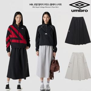 엄브로 HBL 로얄 컬리지 우먼스 플레어 스커트 UQ322CSK92 2종