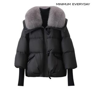 에브리데이]더플 퍼카라 집업 패딩 점퍼 (EA4JJ023D)