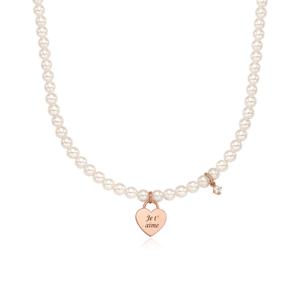 [스톤헨지] 실버 하트 진주 목걸이 SC1771