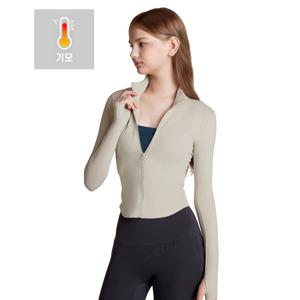 요가상의 필라테스 긴팔 집업자켓 티셔츠