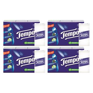 템포 4겹 휴대용 행키티슈 6개입 4팩 (총24개)