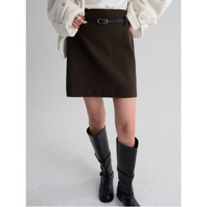 울라이크 벨티드 미니 스커트  카키 (325X27LY9H)