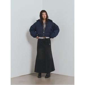 데님 머메이드 스커트  블랙 (165Y27CPD5)