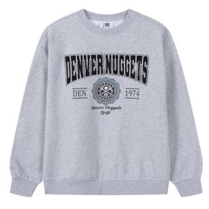 남녀공용 엔비에이 [BOS][DEN][GSW] 기모 아치 레터링 맨투맨 N254TS020P