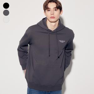 게스진 남성 백 레터링프린트 후드 MP1K9441