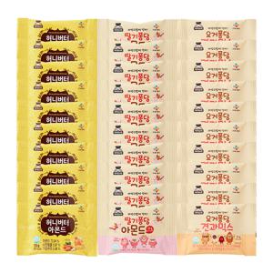 CJ 허니버터아몬드10gx10개+딸기퐁당아몬드10gx10개+요거퐁당견과아몬드10gx10개