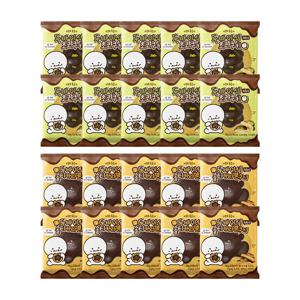 이웃집통통이 두바이식미니쿠키 피스타치오초코 30gx10개+솔티드카라멜 30gx10개