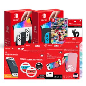 스위치 OLED 본체 + 주변기기5종 + 카트 타이틀