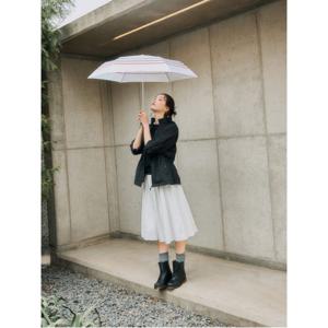 (BE548AU011)[애니웨더] 3단 스트라이프 우양산  화이트