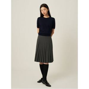 코튼 라운드넥 반소매 풀오버  네이비 (BF5851C02R)