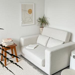 레이디가구 모우  패브릭 소파베드 2인