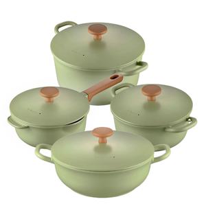 풍년 블리스 라레트로 IH인덕션겸용 통주물 세라믹냄비 4종세트편수18+양수20+양수24+웍전골24