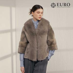 [최초가 799,000원][유로컬렉션] 휘메일 풀스킨 밍크 사가폭스 헤리 케이프