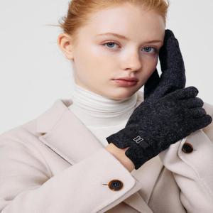 액세서리 [[25FW]] DCGV5F208G3 [여성장갑]다크그레이 울 DD리본 스마트폰터치 장갑