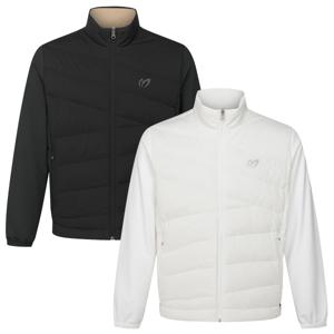 양말사은품 [마스터바니] 남성 우븐 믹스 리버서블 다운 점퍼 411C4JP205