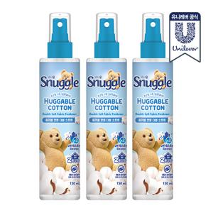 섬유탈취제 허거블코튼 더블소프트 150ml 3개