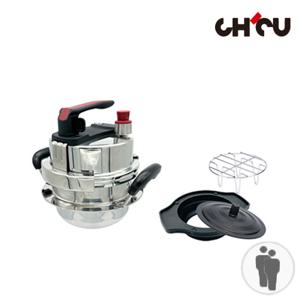 치치쿠쿠 IH 인덕션&가스 소형 1~2인 압력솥 1.2L [S_2] / 미니 가정용 스텐 솥밥 누룽지 가마솥 돌솥