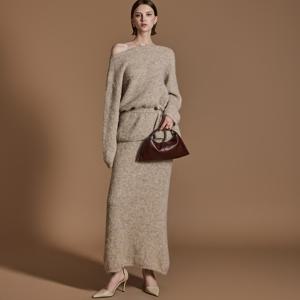 D5104 스트랩 세트 니트 투피스