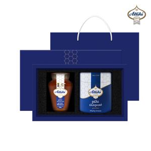 [선물세트] 아티키 그릭 허니 타임 천연꿀 500g 1병 + 타임 스틱 1박스