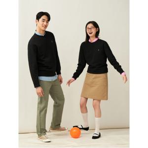 [Essential] 남녀공용 스웨트 셔츠  블랙 (BC5141E035)