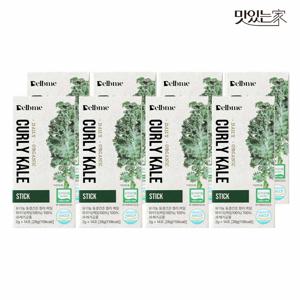 델브미 유기농 동결건조 그린 곱슬 컬리 케일 100% 스틱형 28g, 8개